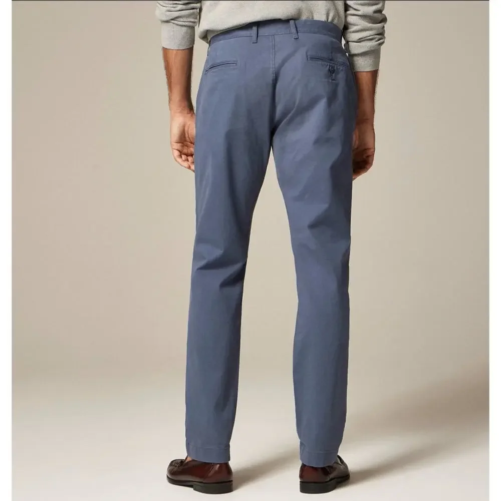 JCrew 770 Straight-fit Stretch Chino Pants SZ 33x30 Dusty Navy Flat Front Twill